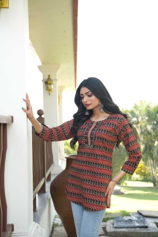 Rangmaya Eshani Catalog india kurti tops banner