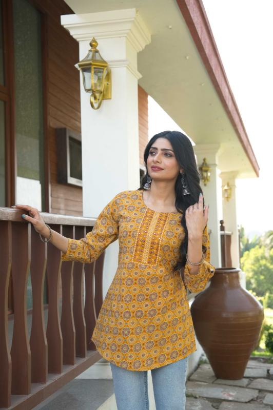 Rangmaya Eshani Catalog india kurti tops banner