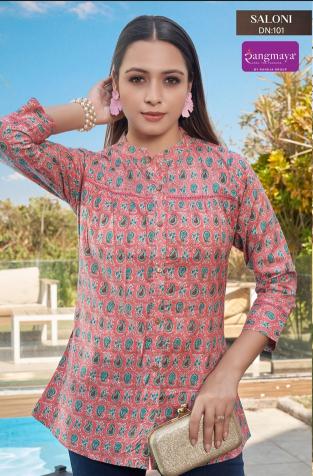 Rangmaya Saloni Catalog western top wholesaler