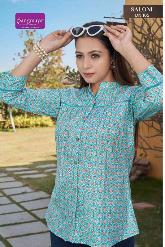Rangmaya Saloni Catalog western top wholesaler