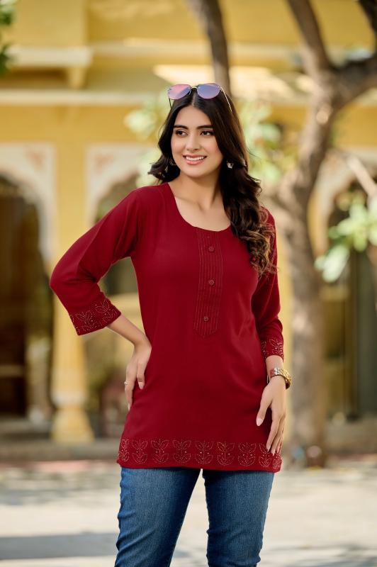 Rangmaya Sony catalog short kurti online shopping india