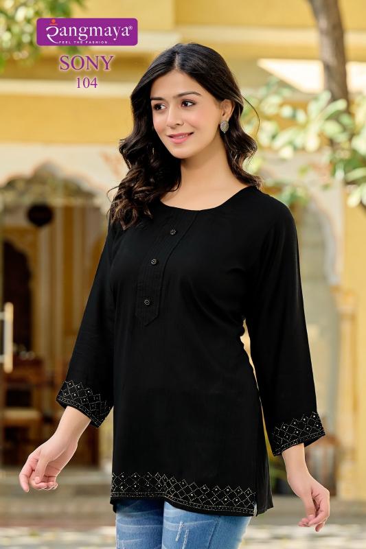 Rangmaya Sony catalog short kurti online shopping india
