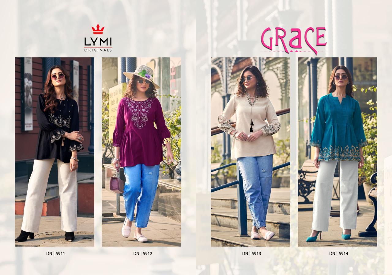Rangoon Grace Catalog short kurtis women online india