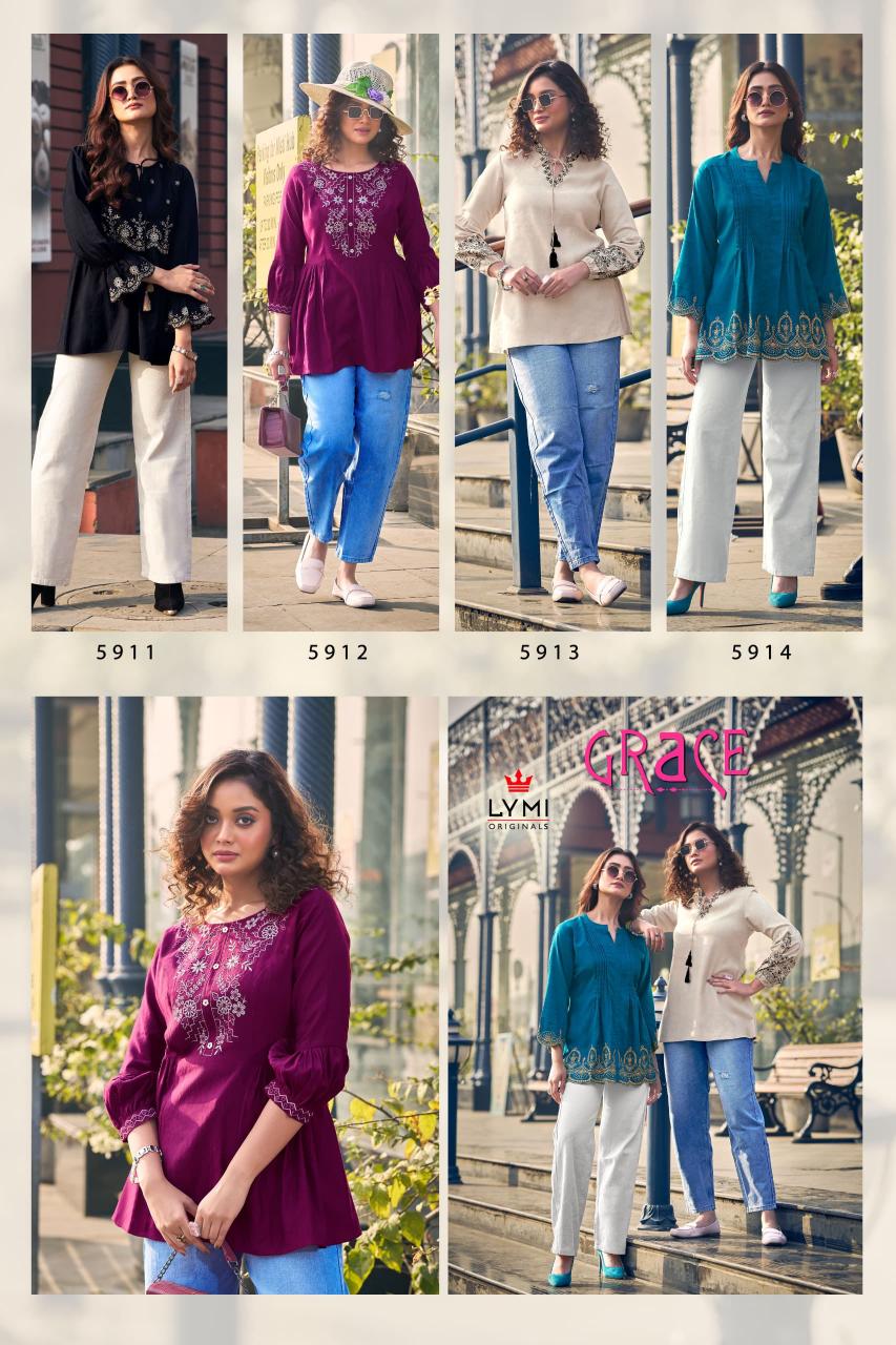Rangoon Grace Catalog short kurtis women online india