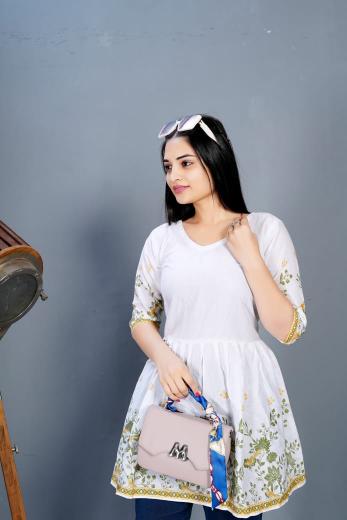 Rasili Nx Maanvii catalog white short kurti online india