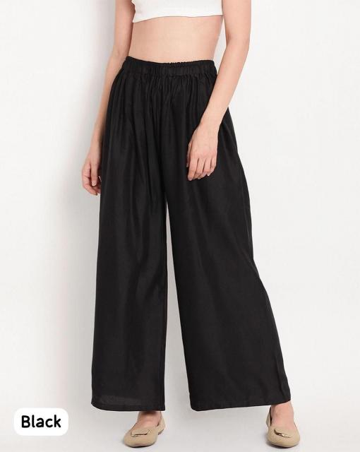 Rayon Plazzo Catalog pants for ladies