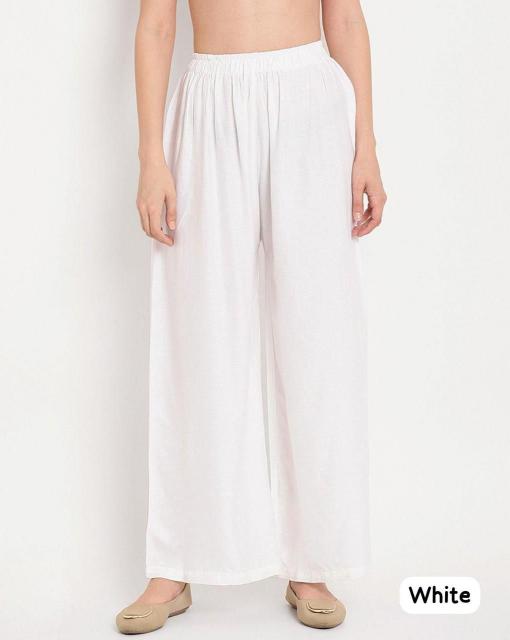 Rayon Plazzo Catalog pants for ladies