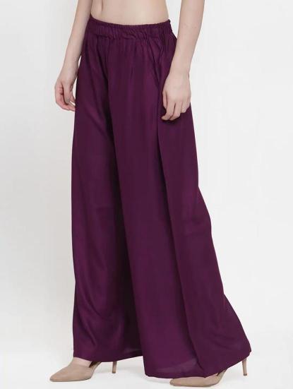 Rayon Plazzo Catalog pants for ladies