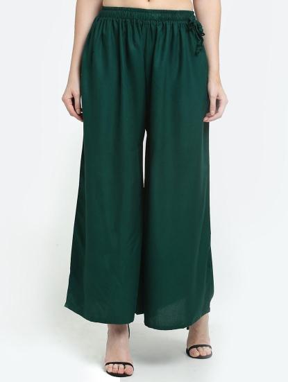 Rayon Plazzo Catalog pants for ladies