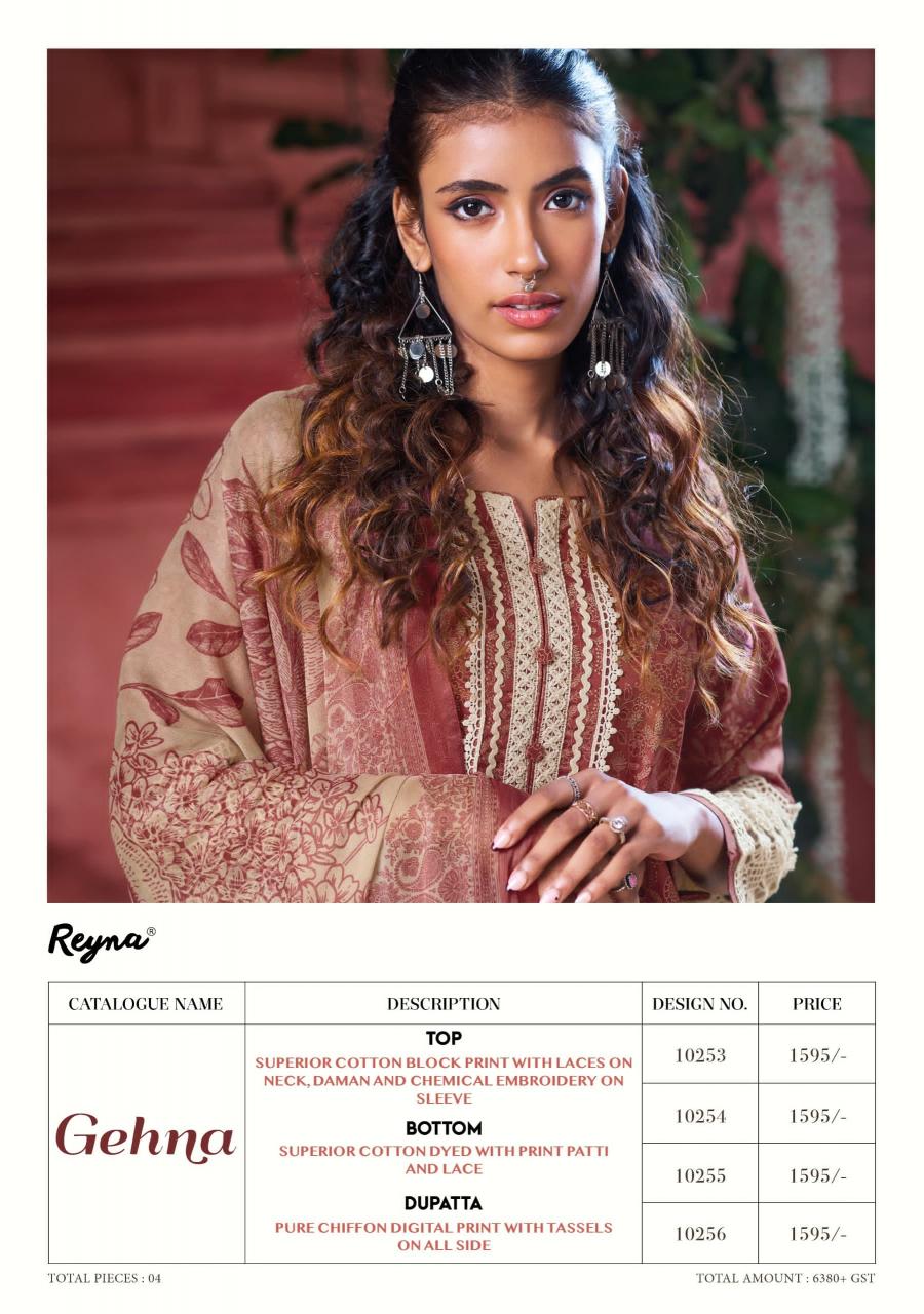 Reyna Gehna catalog ladies salwar kameez wholesalers in bangalore