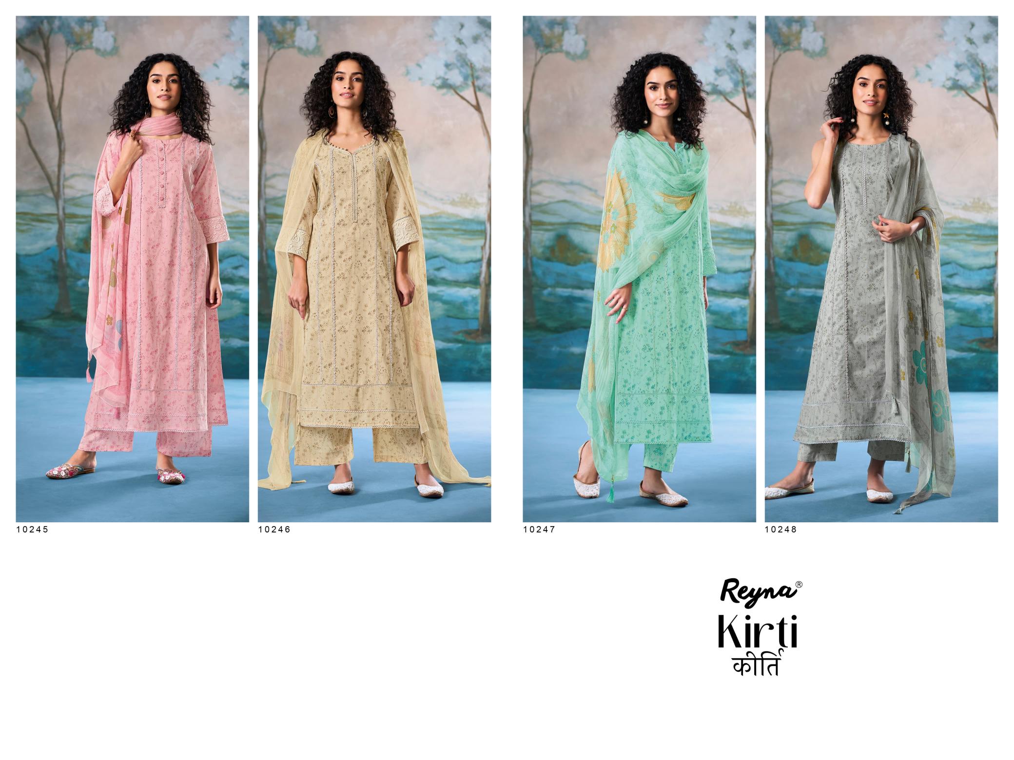 Reyna Kirti catalog salwar kameez materials wholesale bangalore