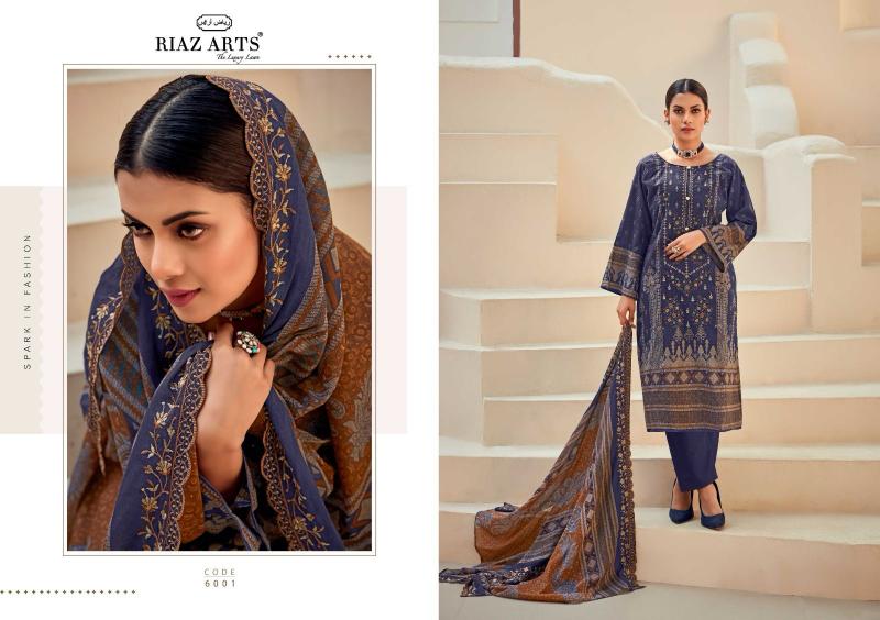 Riaz Arts Bin Saeed Vol 6 Catalog wholesale dress material shops near me