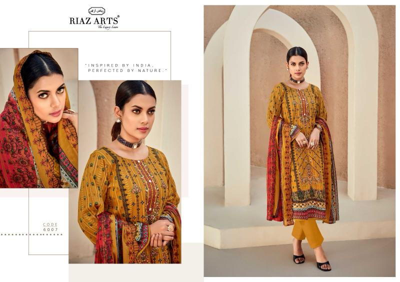 Riaz Arts Bin Saeed Vol 6 Catalog wholesale dress material shops near me