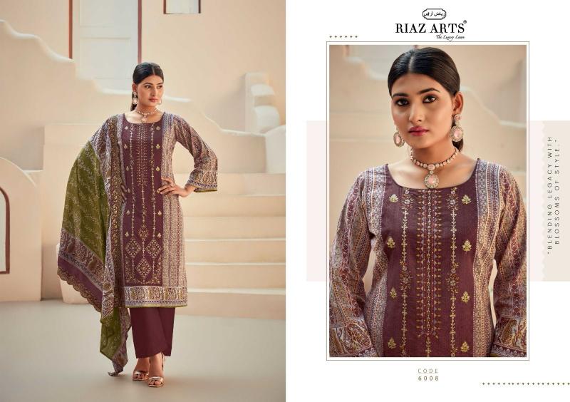 Riaz Arts Bin Saeed Vol 6 Catalog wholesale dress material shops near me