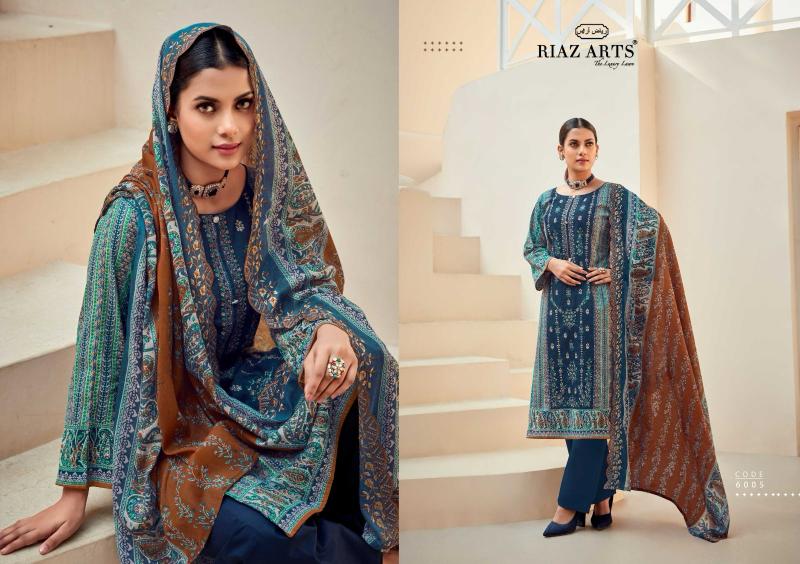 Riaz Arts Bin Saeed Vol 6 Catalog wholesale dress material shops near me