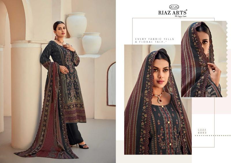 Riaz Arts Bin Saeed Vol 6 Catalog wholesale dress material shops near me