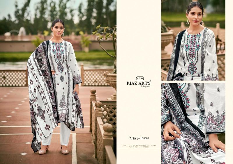 Riaz Arts The Artist Vol 5 catalog dress material wholesale market in kolkata