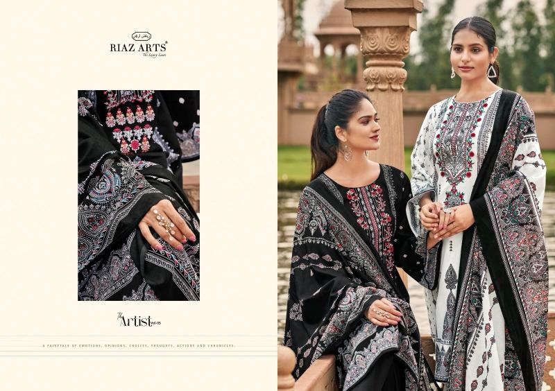 Riaz Arts The Artist Vol 5 catalog dress material wholesale market in kolkata