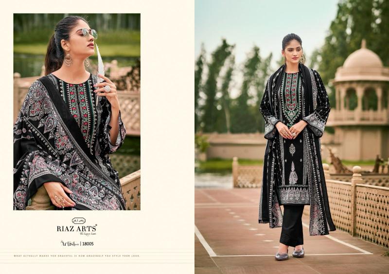 Riaz Arts The Artist Vol 5 catalog dress material wholesale market in kolkata