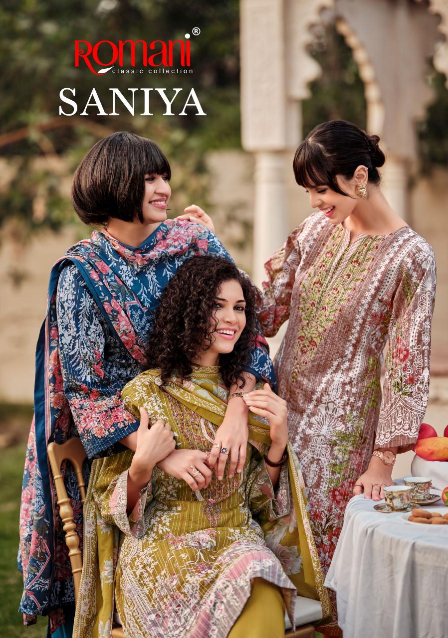 Romani Saniya catalog top wholesale dress materials in coimbatore
