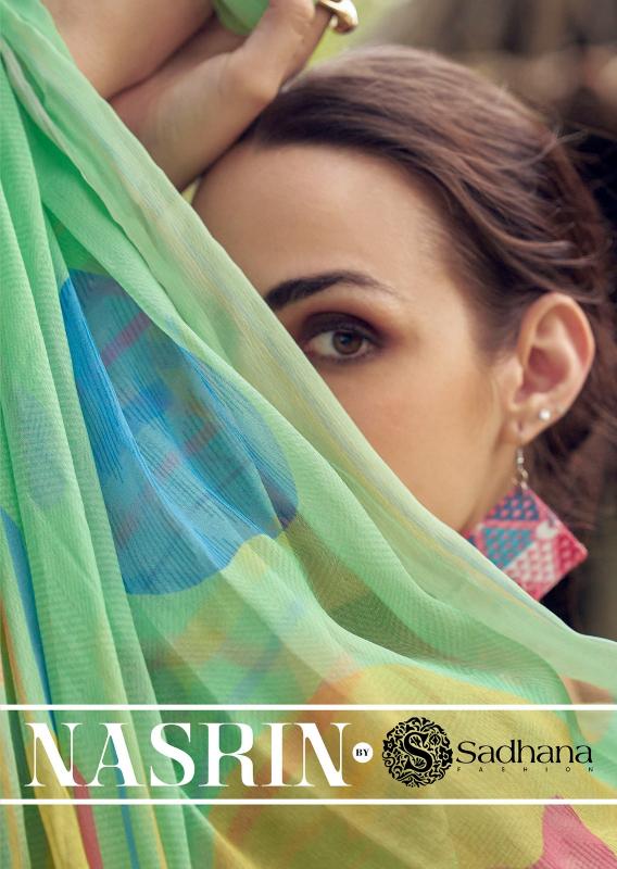 Sadhana Fashion Nasrin Catalog salwar kameez materials wholesale bangalore