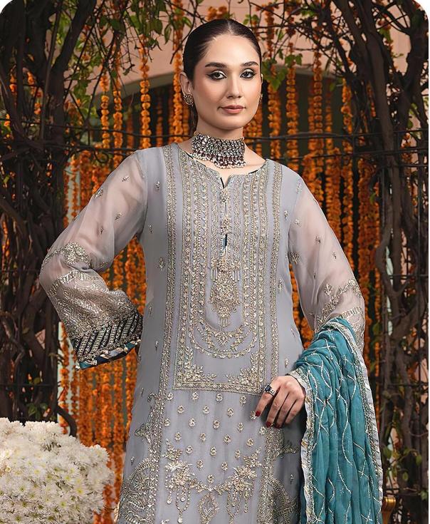 Sajida Alaya Vol 2 (1011 to 1012) Catalog party wear designer suits pakistani