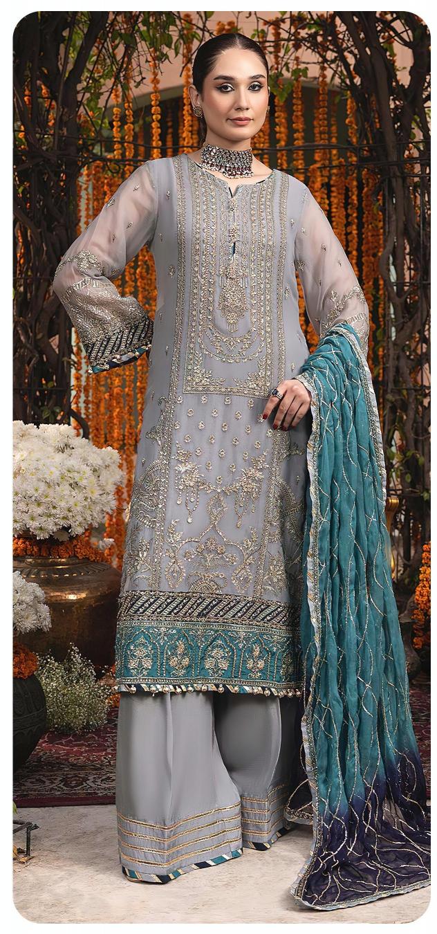 Sajida Alaya Vol 2 (1011 to 1012) Catalog party wear designer suits pakistani