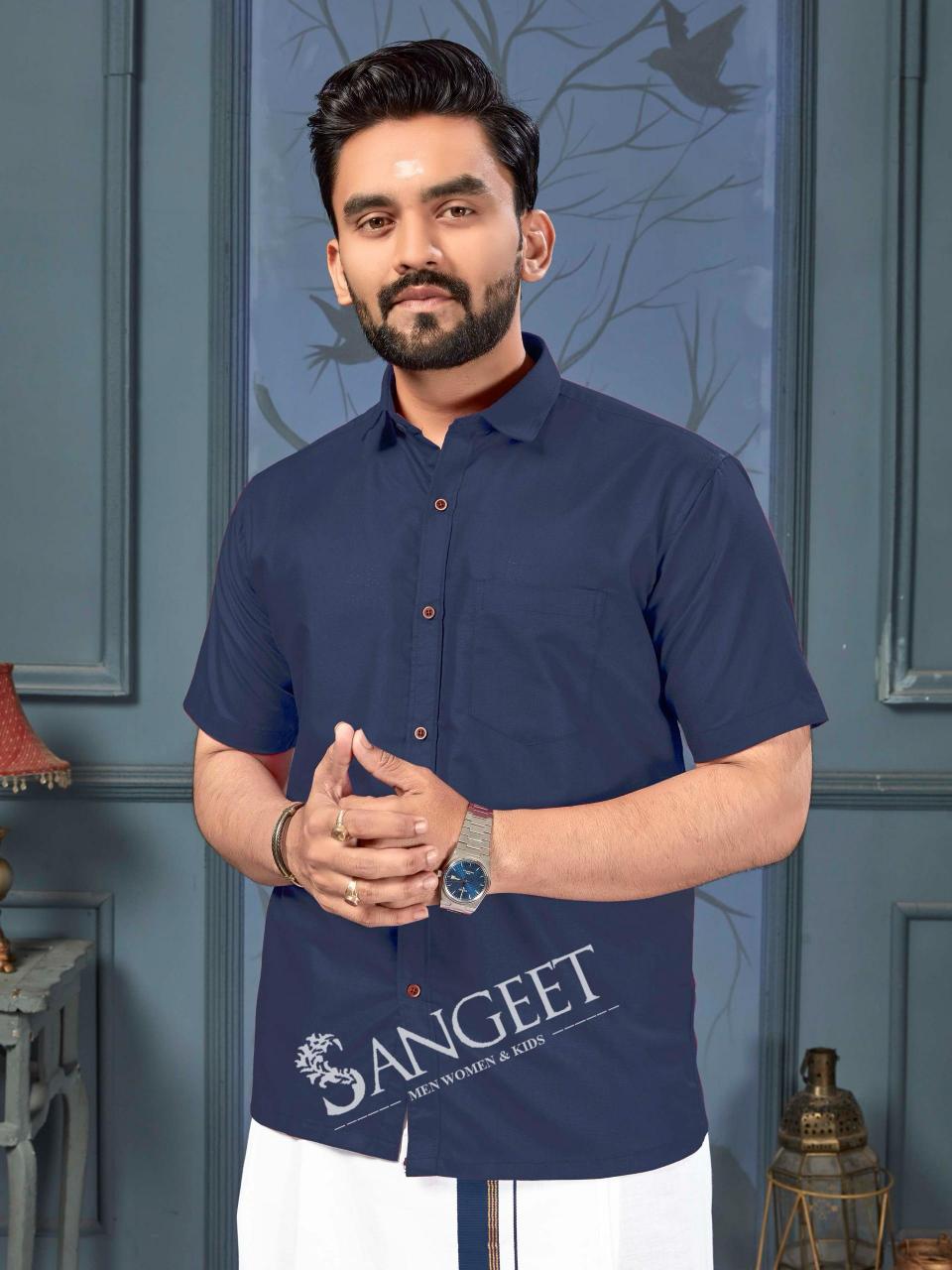 Sangeet Namma Chennai catalog mens Shirt With Vesti