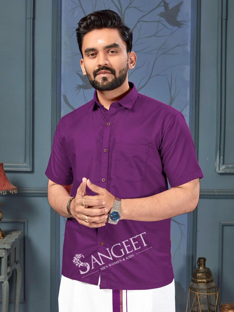 Sangeet Namma Chennai catalog mens Shirt With Vesti