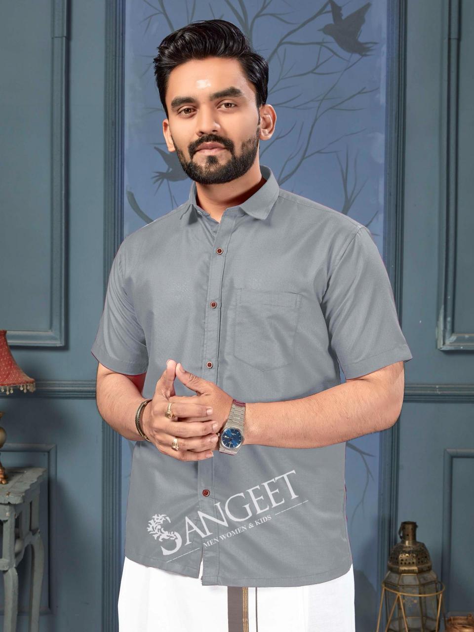 Sangeet Namma Chennai catalog mens Shirt With Vesti