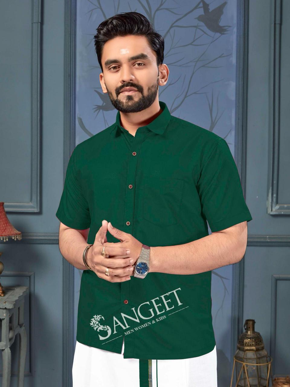Sangeet Namma Chennai catalog mens Shirt With Vesti