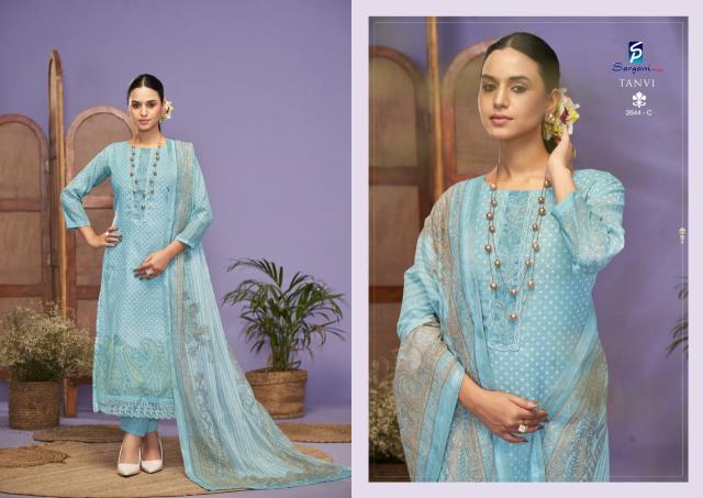 Sargam Tanvi catalog wholesale dress materials in chennai