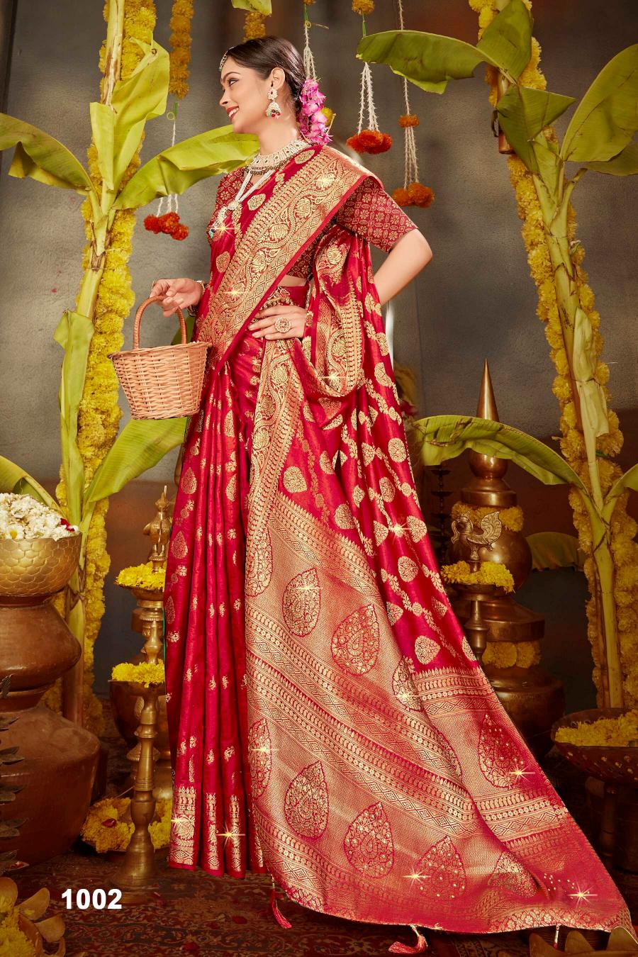 Saroj Kanchan Doal Swarovski vol.1 Soft Dola silk saree in surat with price wholesale