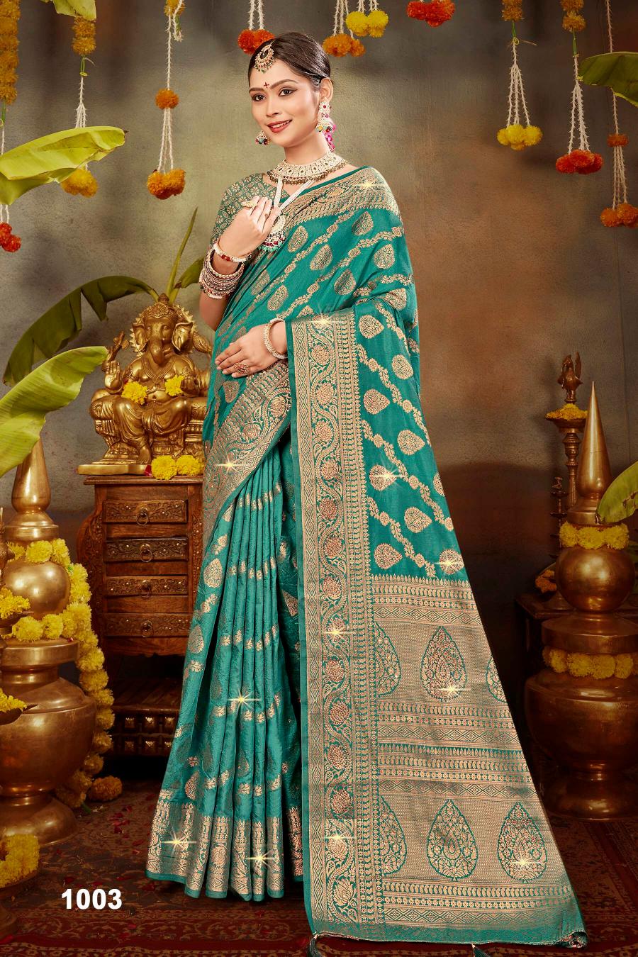 Saroj Kanchan Doal Swarovski vol.1 Soft Dola silk saree in surat with price wholesale