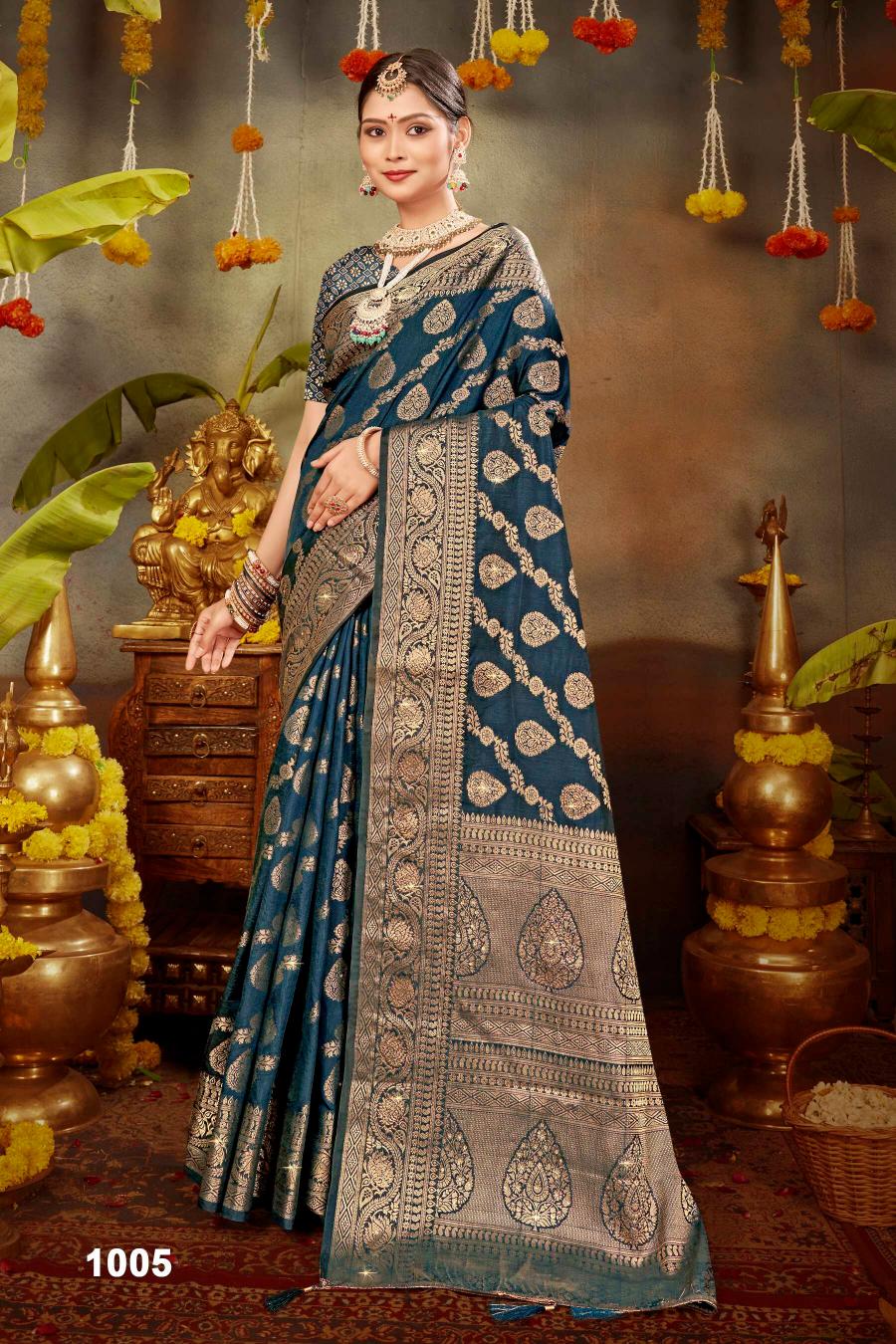 Saroj Kanchan Doal Swarovski vol.1 Soft Dola silk saree in surat with price wholesale