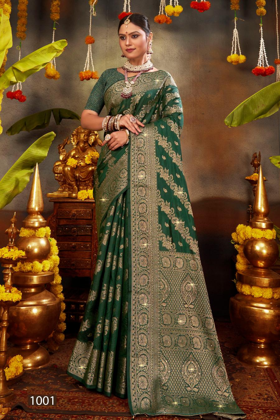 Saroj Kanchan Doal Swarovski vol.2 Soft Dola silk saree in surat with price wholesale