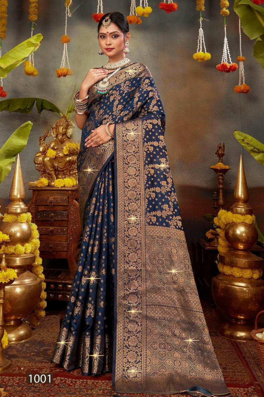 Saroj Kanchan Doal Swarovski vol.3 Soft Dola silk saree in surat with price wholesale
