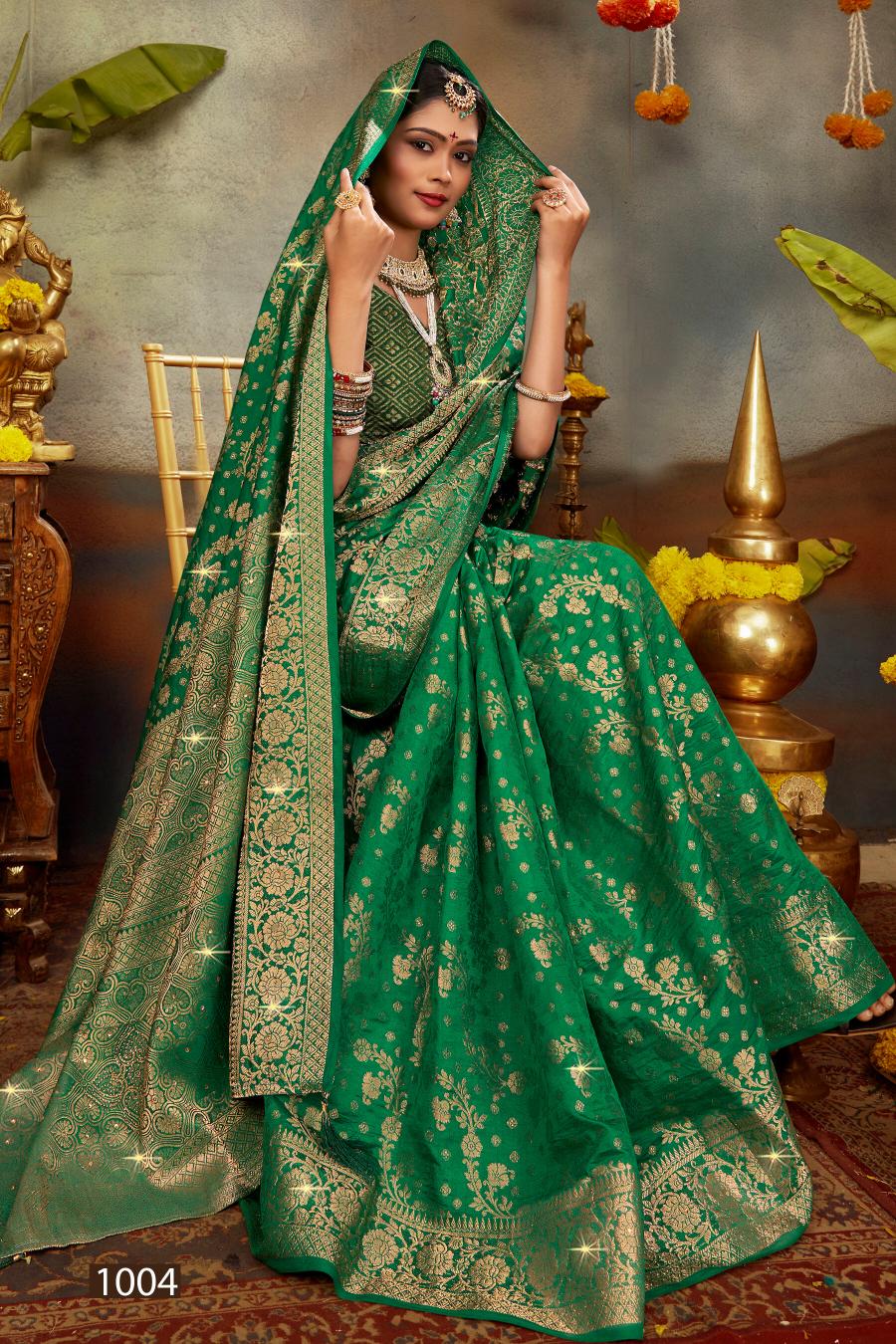 Saroj Kanchan Doal Swarovski vol.3 Soft Dola silk saree in surat with price wholesale