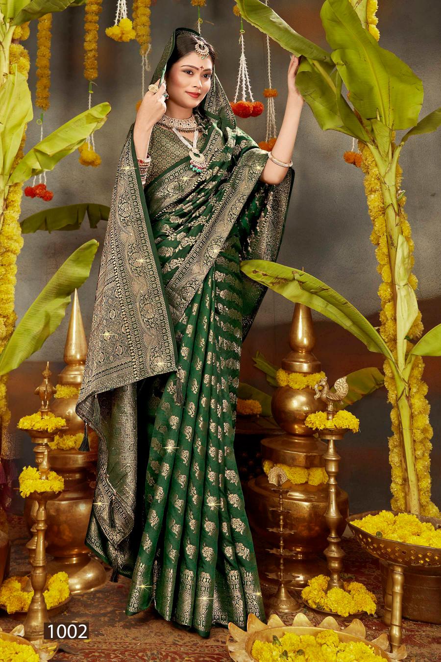 Saroj Kanchan Doal Swarovski vol.4 Soft Dola silk saree in surat with price wholesale