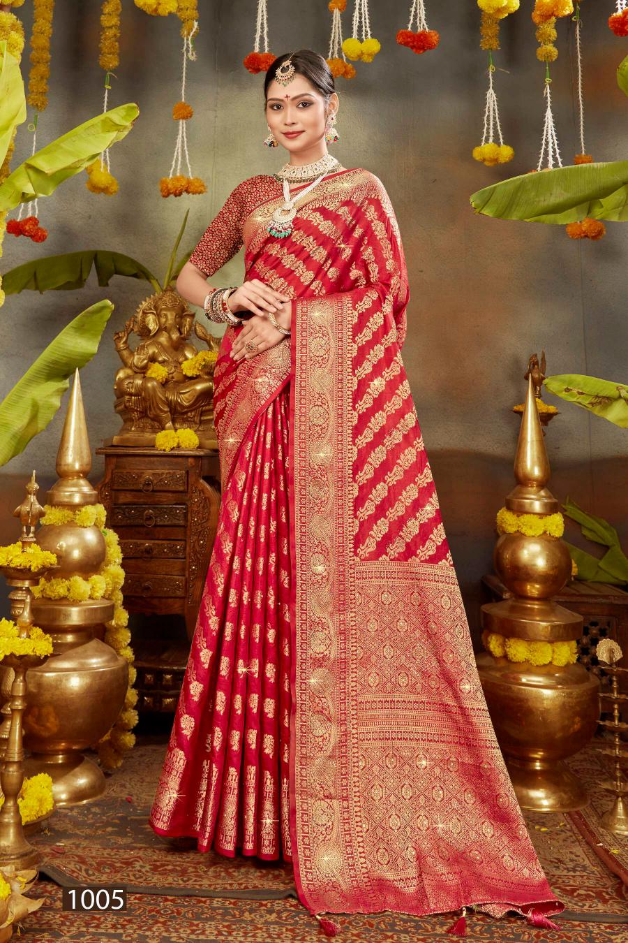 Saroj Kanchan Doal Swarovski vol.4 Soft Dola silk saree in surat with price wholesale