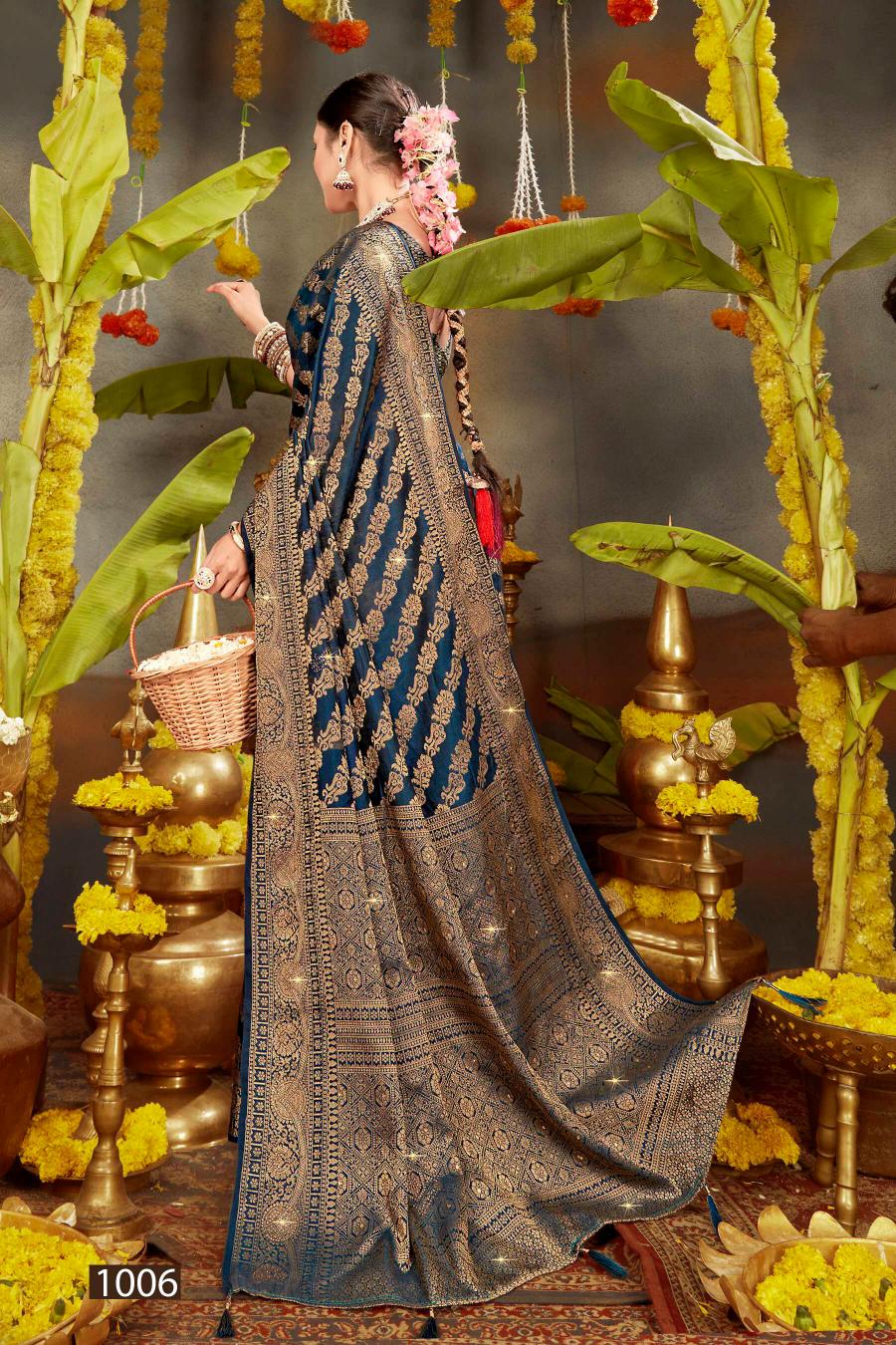 Saroj Kanchan Doal Swarovski vol.4 Soft Dola silk saree in surat with price wholesale