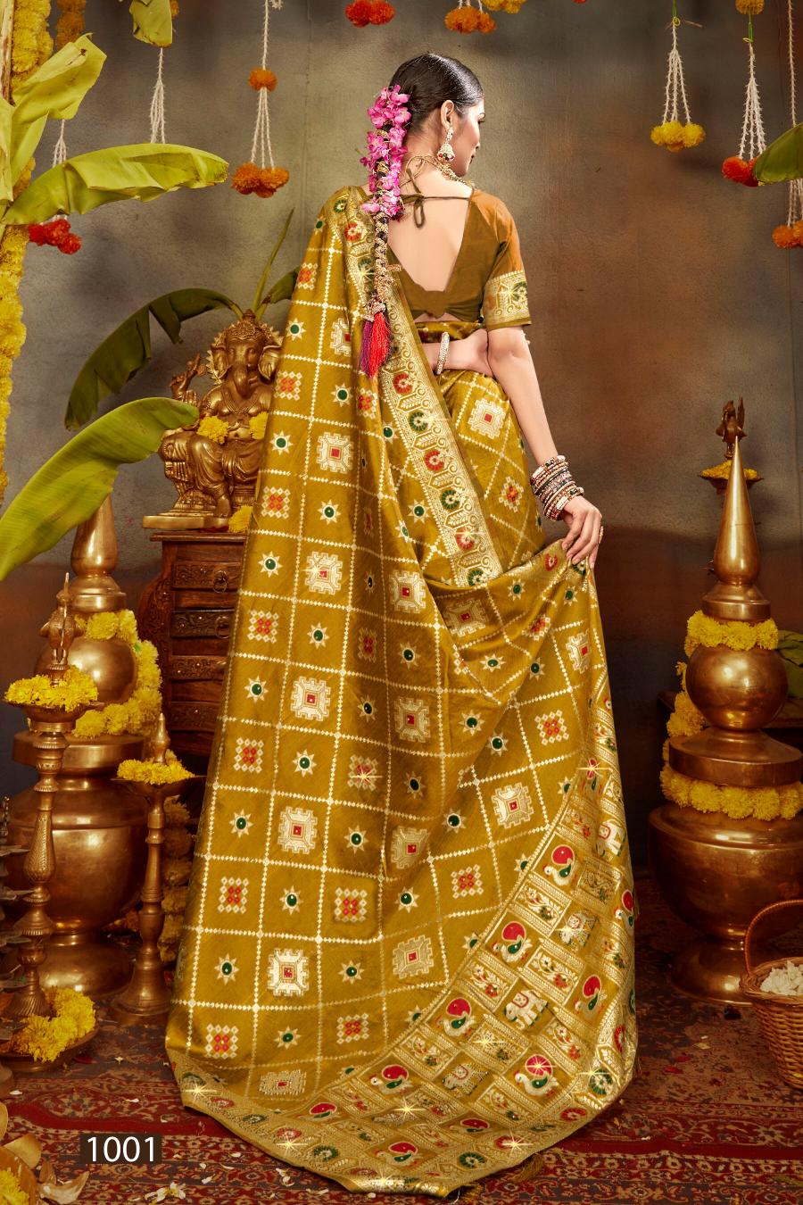 Saroj Prarambh silk swaroski vol.1 Soft silk saree in surat with price wholesale