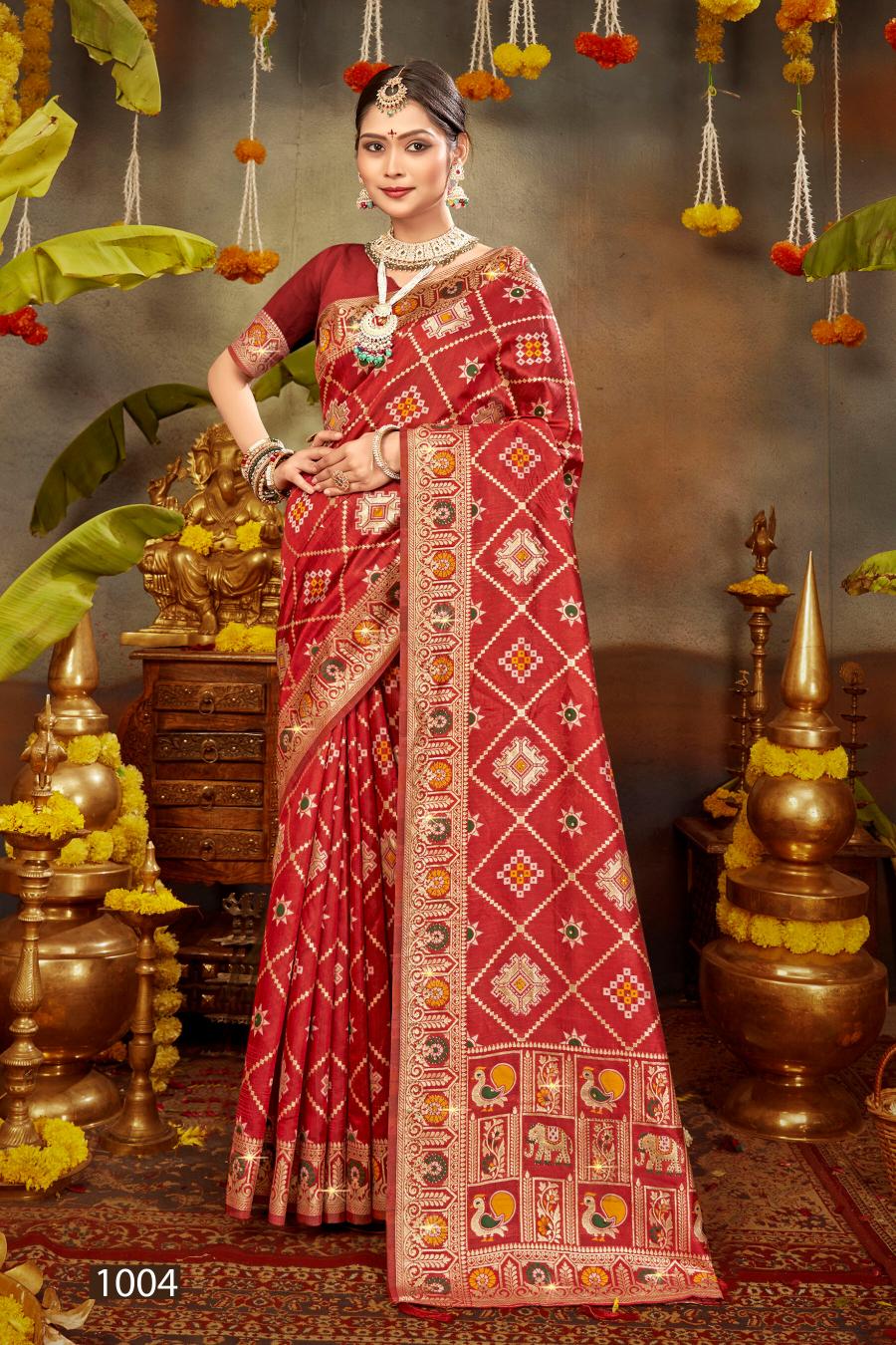 Saroj Prarambh silk swaroski vol.1 Soft silk saree in surat with price wholesale