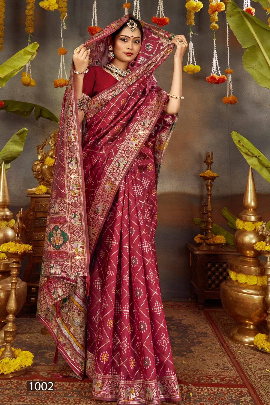 Saroj Prarambh silk swaroski vol.2 Soft silk saree in surat with price wholesale