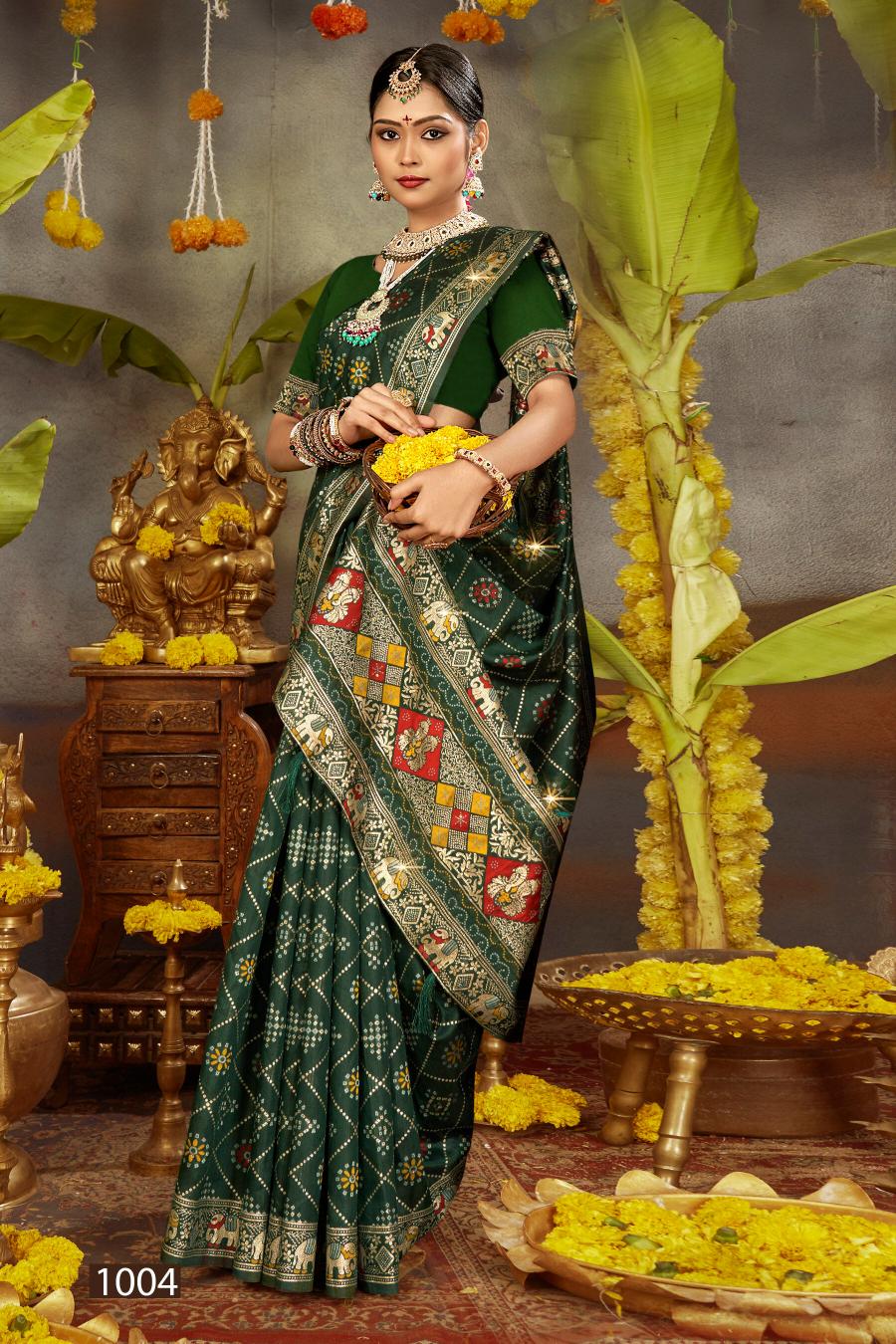 Saroj Prarambh silk swaroski vol.2 Soft silk saree in surat with price wholesale