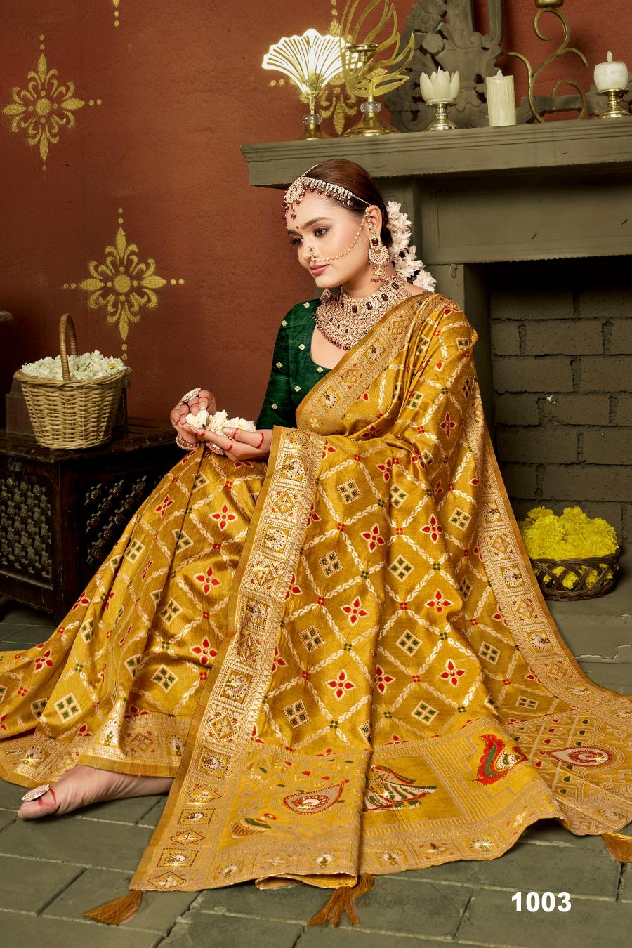 Saroj Prarambh silk swaroski vol.4 Soft silk saree in surat with price wholesale