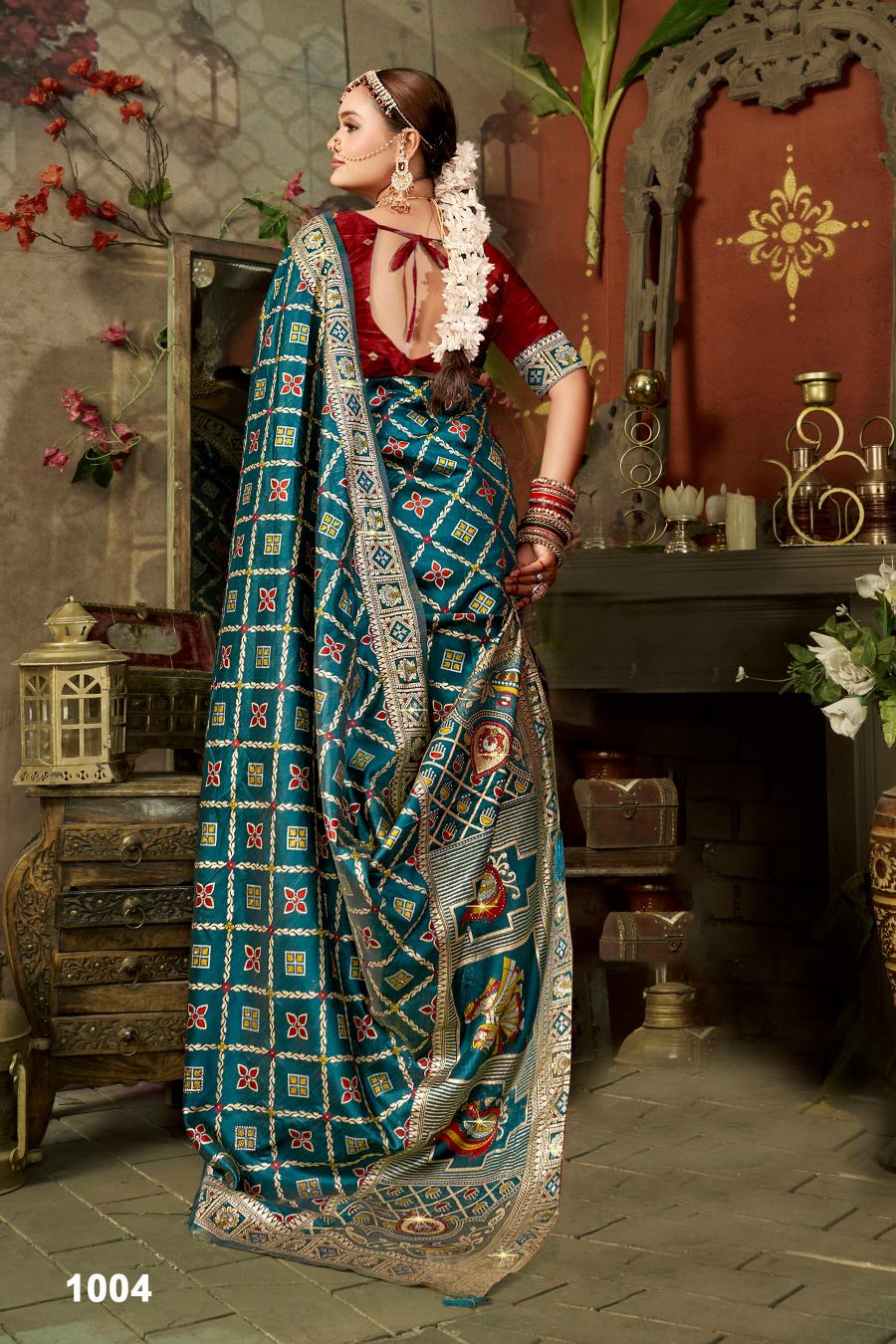 Saroj Prarambh silk swaroski vol.4 Soft silk saree in surat with price wholesale