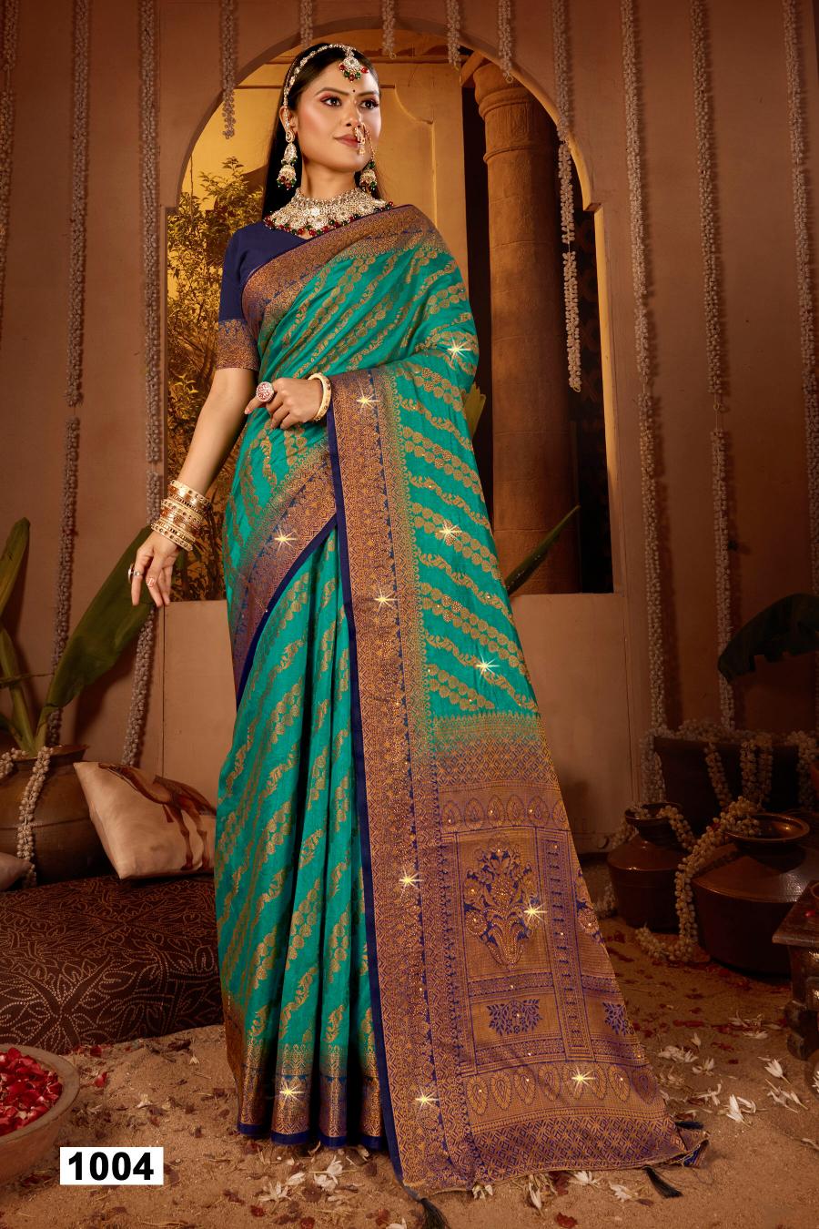 Saroj Vrindavan dola sarovski vol.3 Soft dola silk saree in surat with price wholesale