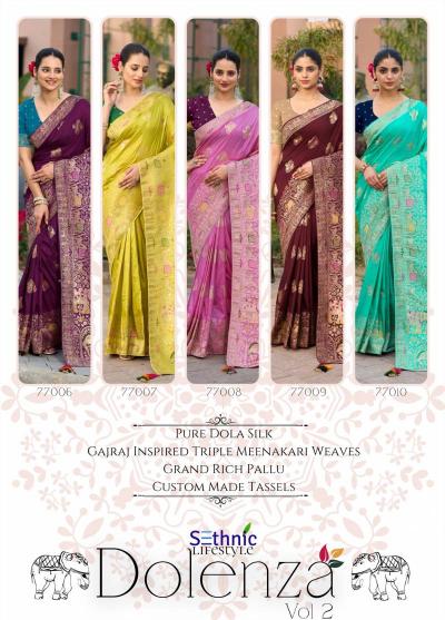 Sethnic Dolenza Vol 2 catalog famous traditional sarees in india