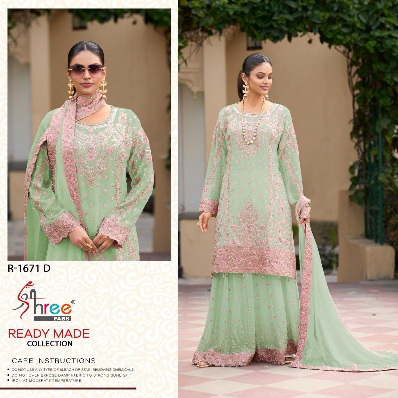 Shree Fabs 1671 catalog white punjabi suit pakistani